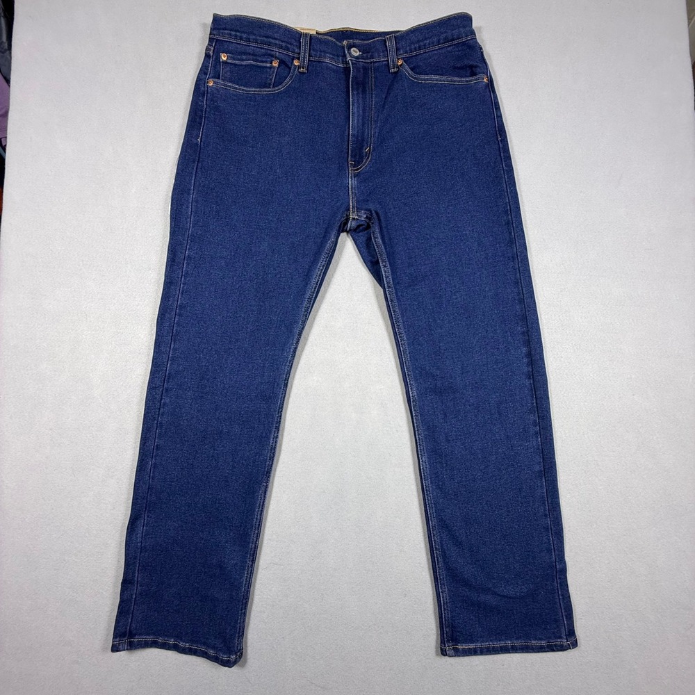 Levi's 505 Regular Fit Jeans Mens 36x30 Blue Straight Leg Denim NWT